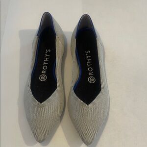Rothy's Women's Flax and Blue Pointed Flats